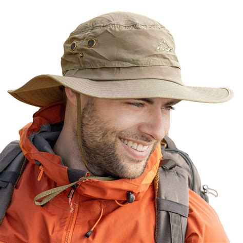 TOP-EX XL/XXL Sun Hat Men, Wide Brim UV Safari Bonnie Hats for Summer Outdoor Hiking Fishing ...