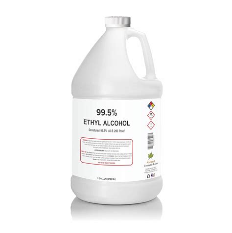 Amazon.com: Ethyl Alcohol 99.5% Denatured 40-B 200 Proof Alcohol by ...