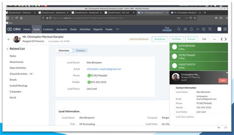 Zoho CRM Integration