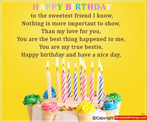 Short Happy Birthday Best Friend Quotes - Short Quotes : Short Quotes