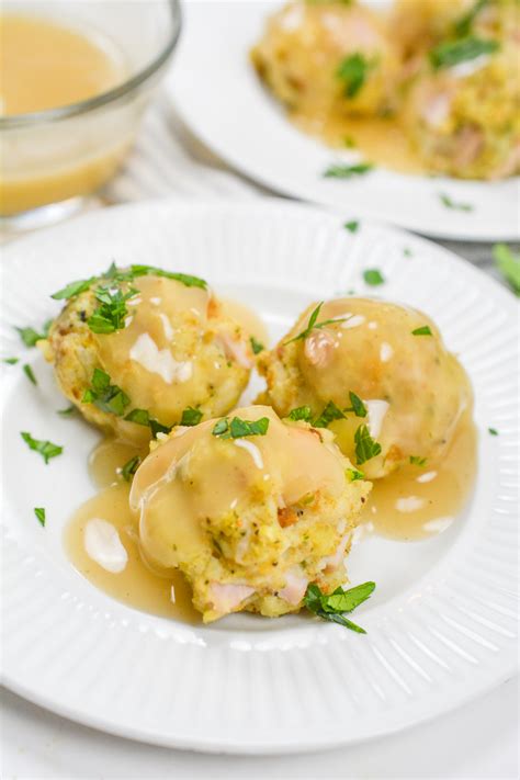 Leftover Turkey Stuffing Balls