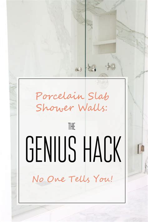 Porcelain Slab Shower Walls: The Genius Hack No One Tells You About ...
