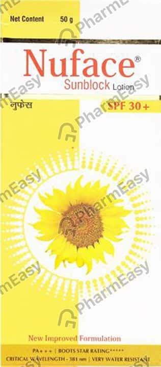 Buy NUFACE SUNBLOCK SPF 30 PLUS LOTION 50GM Online & Get Upto 60% OFF ...