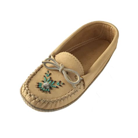 Women's Soft Sole Moose Hide Leather Moccasins in 2022 | Ladies ...