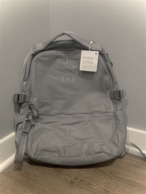 Lululemon New Crew Backpack - Charcoal Ash Gray - 22L - Laptop Pocket ...