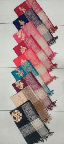 Womens Woolen Shawls - Embroidery Woolen Shawls Manufacturer from Ludhiana
