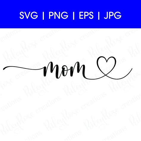 Mom Written In Fancy Letters