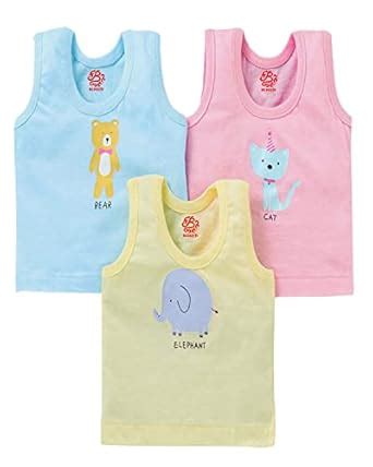 Buy BENAVJI Boys Innerwear Sleeveless Vest for Baby Boy's Size 3-6 ...