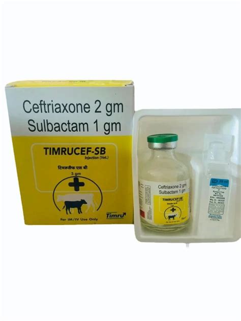 Ceftriaxone And Sulbactam Injection - 4.5 Gram Ceftriaxone And ...