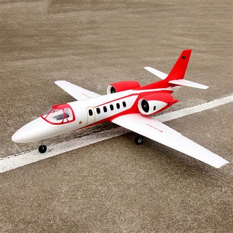 Dynam Cessna 550 Turbo Jet Red Twin 4S 64mm EDF V2 1180mm Wingspan EPO ...