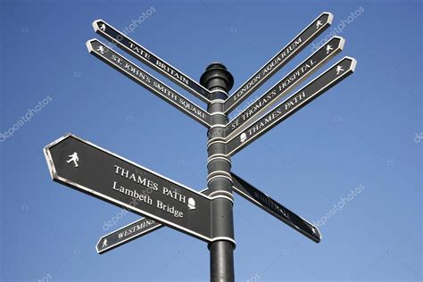 London Street Direction Sign Post — Stock Photo © anizza #14567849