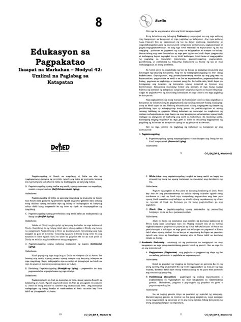 Image result for DepEd ESP Module 1 1st Quarter