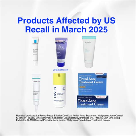 Dr Rachel Ho | Acne Skincare Recall due to Benzene levels La Roche ...