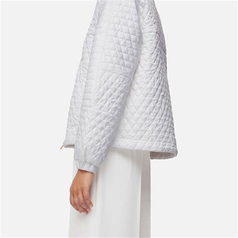 Geox® DIAMOND: Women's brilliant white Quilted Jacket | Geox®