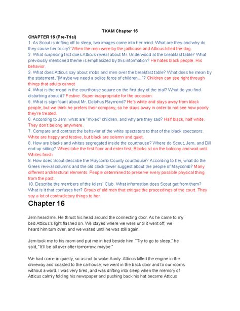 Copy of TKAM Ch 16 Questions and text (in-use) - TKAM Chapter 16 ...