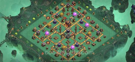 Best Anti 3 Stars Base TH10 with Link, Hybrid - Town Hall Level 10 Base ...