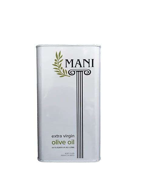 Buy Mani Extra Virgin Olive Oil, 3L Tin, EVOO, Cooking Oil, Finishing ...