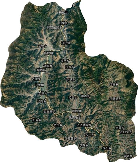 越西县高清卫星地图,越西县高清谷歌卫星地图