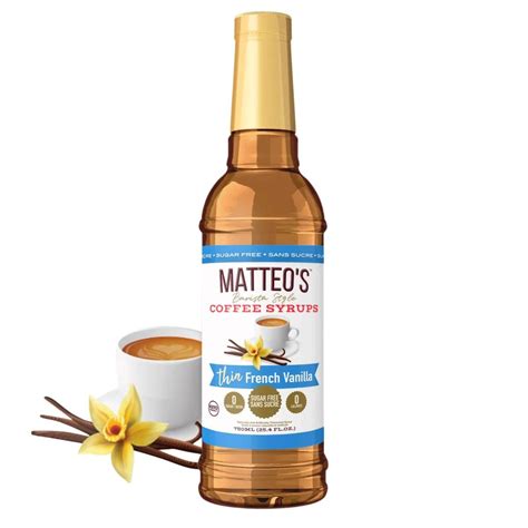 Matteo's Sugar-Free Coffee Syrup French Vanilla at Natura Market