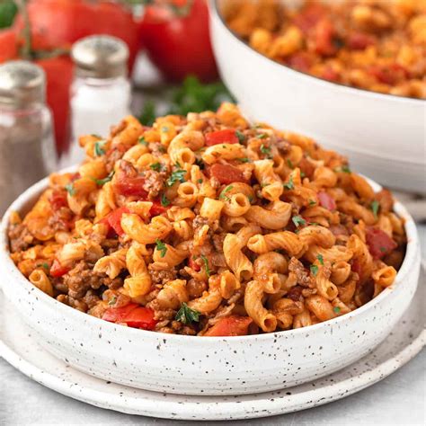 Hamburger Goulash Recipe Goulash (American Goulash) Chelsea's Messy
