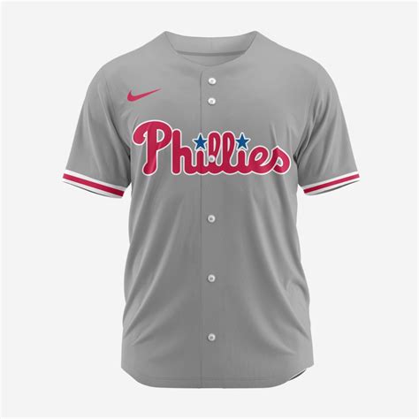 MLB Philadelphia Phillies Personalized 2024 Road Baseball Jersey ...