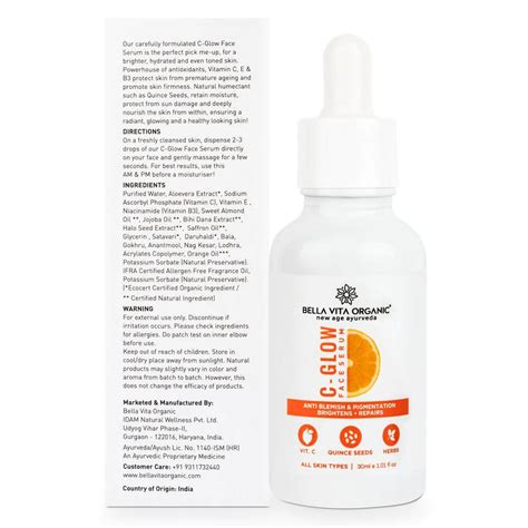 Bella Vita Organic C-Glow Face Serum – Himkhand