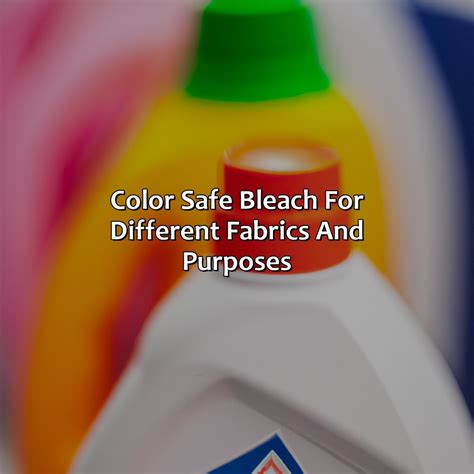 What Is Color Safe Bleach - colorscombo.com