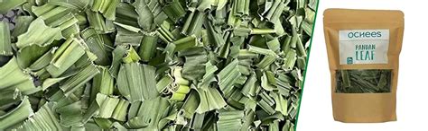 OCHEES Natural Dry Pandan Leaf 25g | Ramba Leaf | Biriyani Leaf | 100% ...
