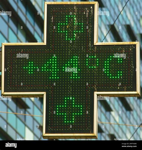 Bucharest, Romania - July 26, 2023: 44 degrees celsius (111.2 ...