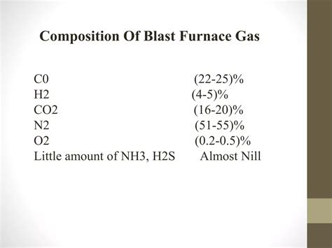 Blast furnace gas | PPTX