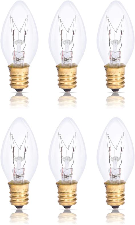 7 Watt Night Light Bulbs and Salt Lamps Replacement Bulbs,C7/7 Watt/120 ...
