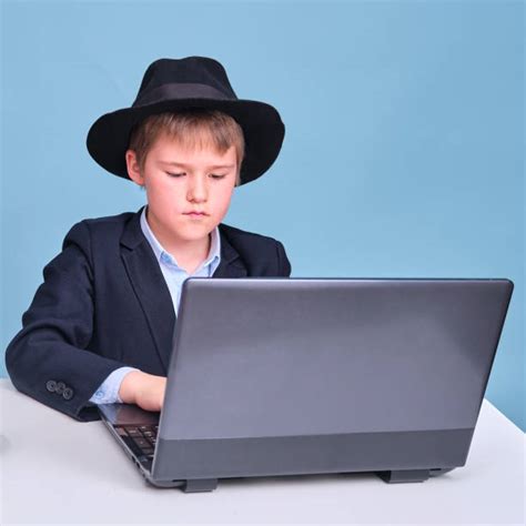 Image result for Jewish Man Learning On Computer