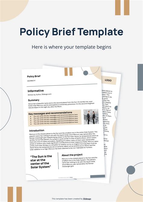 Policy Brief Template