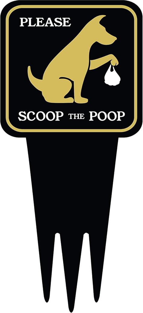 Buy Clean Up After your Dog Yard Sign With Stake | Scoop the Poop Lawn ...