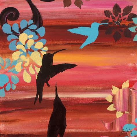 Greenbox Art + Culture Black Bird Chase Stretched Canvas Wall Art by ...