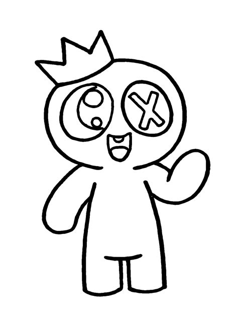 Rainbow Friends Printable Coloring Pages