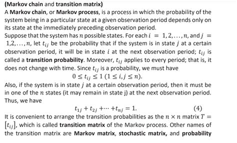 Image result for Transition Probability Matrix Markov Chain