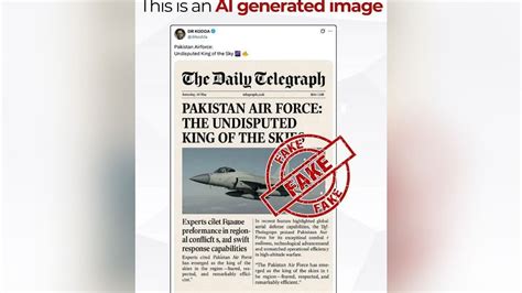 PIB: AI-Generated Fake Front Page Used In Pakistan Senate To Hail PAF ...