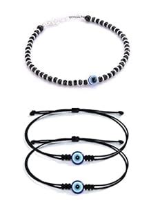 ARTIFICIAL TREE German Silver 1 Evil Eye Charms Nazariya Bracelet ...