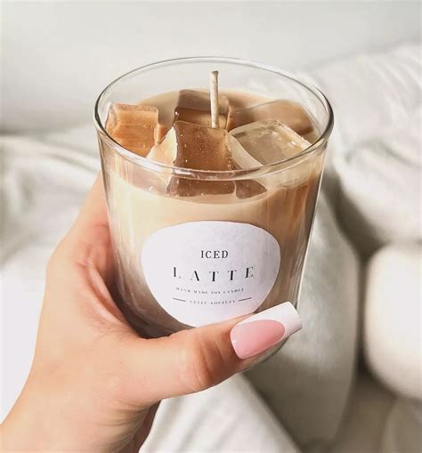 Iced Coffee Latte Candle 9.5oz - Etsy | Coffee candle, Coffee scented ...
