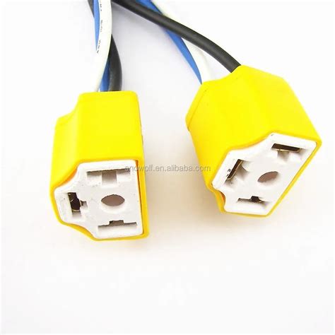 H4 Led Headlight Ceramic Connector Plug H4 Lamp Bulb Socket Wire Wiring ...
