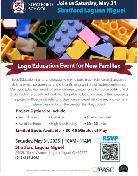 Lego Education Class - Big Builders with Big Ideas!, 29028 Aloma Avenue ...