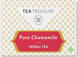 TeaTreasure Pure Chamomile Herbal Tea- 40 Pyramid Tea Bags Chamomile ...