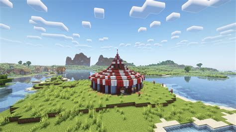 Minecraft Circus Tent Tutorial 的图像结果