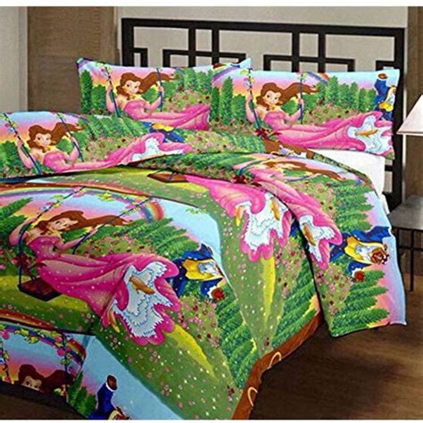 Buy Princess Cartoon Kids Design Print Single Bed Reversible AC Blanket ...
