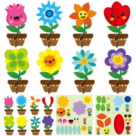 Watinc32 Packs Mothers Day Flower Craft Kits Make Your Spring ...