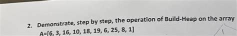 Build Heap Algorithm 的图像结果