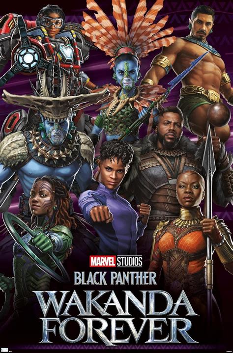 Buy Marvel Black Panther: Wakanda Forever - Group Wall Poster Online at ...