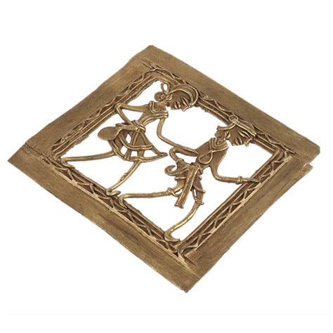 Dhokra Art Adivasi Couple Wall Hanging