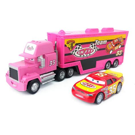 Buy Disney Pixar Cars The King Chick Hicks Truck &Car 1:55 Diecast ...